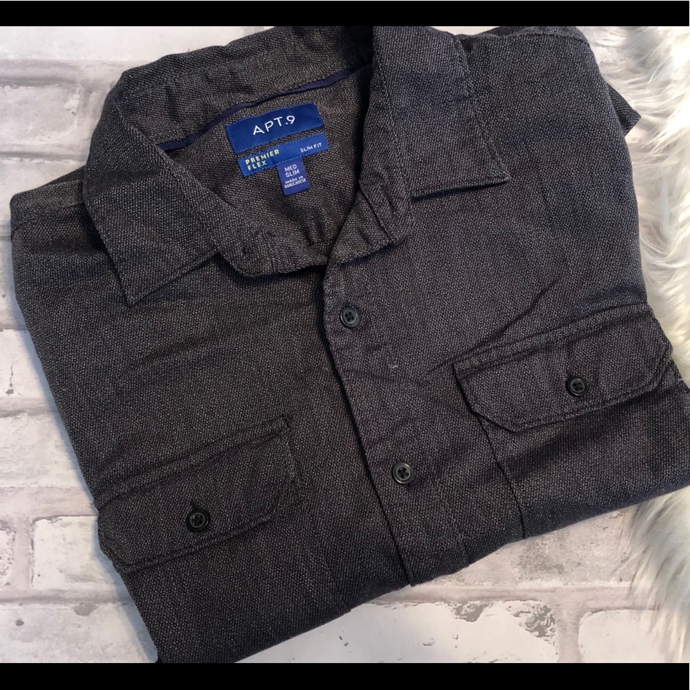 Apt 9 grey long sleeve shirt